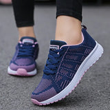 Women Summer Flat Women Shoes Breathable Light Woman Sneaker Outdoor Vulcanize Shoes Large Size Ladies Casual