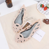 Women Sandals Hollow Flat Shoes Female Slip on Sandals Fashion Soft Light Slides Ladies Comfortable Beach
