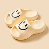 Cartoon Thick-Soled Home Slippers Female Summer Couple Anti-Slip Pillow Slides Woman 2024 Cute Soft Beach Flip
