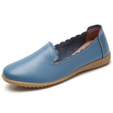 Genuine Leather Women's Casual Shoes Breathable Loafers Slip-on Ultrasoft Moccasins Nursing Shoes For Women Zapatos