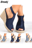 Size 35-43 Platform Sandals Wedges Shoes For Women Heels Sandalias Mujer Summer Clog Womens Zapatos De Hombre