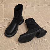 Breakj Bottom Retro Splicing Socks Boots Women In The Fall Of 2025 New Fashion And Leisure Korean Thin Small Short Boots