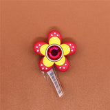 Sale 1 pcs Original Shoe Charms Rhinestone Flower Garden Shoe Buckle Accessories Decorations Fit for Croc JIBZ Kids