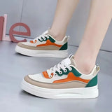 Breakj Thick-Bottomed Small White Shoes Women 2025 Summer New Korean Version Of The Round Head Casual Shoes Student Running