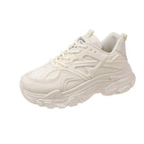 Breakj Dad Shoes Women 2025 Summer New Ins Thick Bottom Breathable Small Black Shoes Students Running Sports