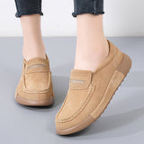 Breakj Autumn And Winter New Large-Size Women Rocking Shoes Anti-Velvet Flat Bottom Women's Cake Shoes Korean Version Of Women's Single