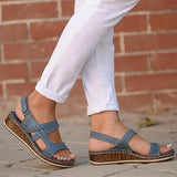 Women Sandals Classic Summer Soft Bottom Wedges Shoes For Woman Heels Sandals Beach Chaussures Femme Women Casual