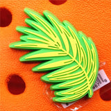1pcs Cute Gecko PVC Shoe Charms Bamboo Unicorn Leaves Accessories Lost General Decorations fit Bracelet Kids