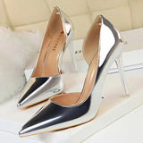 Shoes Sexy Woman Pumps Patent Leather High Heels Plus Size 43 Women Shoes Heels 2020 Stiletto Ladies Shoes Wedding