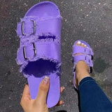 Women Summer 2022 New Flat Shoes Women Indoor Outdoor Slipper Casual Beach Shoes Summer Sandalias Mujer Flip