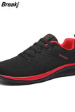 New Casual Shoes for Men Lightweight Comfortable Mesh Shoes Men's Lac-up Breathable Soild Sneakers Flats Walking