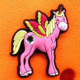 1pcs Pineapple PVC Shoe Charms Pink Carriage Unicorn Owl Shoe Accessories Decorations fit Croc Bracelet Kids