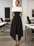 French Temperament Sling Long Dress 2025 Summer New Bumpy Color Splicing Long High-Sense Dress Dress