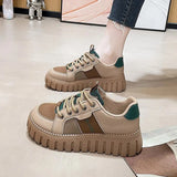 Women's Heels Tennis Female Sneakers Platform Woman-shoes Trainers Colorful Thick Sole Mesh Roses 2023 Round Toe Fabric