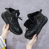 Women Plush Shoes Winter Boots Non-Slip Female Waterproof Outdoor Shoes Warm Sneaker Snow Boots Comfortable Plus 44