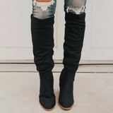 Knee-High Boots Lace Up Sexy High Heels Women Shoes Lace Up Winter Boots Warm Size New Fashion
