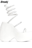 Dropship Brand New 2023 Summer Chunky Platform Wedges Women Slipper Mules Shoes Comfy Fashion Woman Shoes