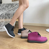 Women's Rainshoes 2023 Cute Waterproof Non-Slip Rubber Shoes Women's Rain Boots Short Tube Korean Lace Up Flat Rain