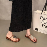 Clip Toe Slippers Women's Summer 2025 New Korean Version Of Cool Slippers Fairy Wind Flat Bottom Beach Shoes