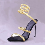 Strap High Heel Sandals Women Summer 2024 Ankle Strap Banquet Party Shoes Narrow Band High Heels Ladies Gladiator