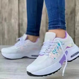 Breakj Size Women's Sports Single Shoes Women's 2023 Summer New Flying Woven Slope Heel Round Head Casual Single