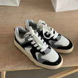 2022 Flats Sneakers Women Shoes Natural Genuine Leather Flat Platform Shoes Lace Up Causal Footear Ladies Big Size