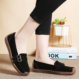 Breakj Bean Shoes Women's Comfortable Low-Top Shoes Casual Flat Single Shoes With Round Head Snail Shoes Mother Shoes