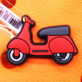 1pcs Lobster Motorcycle Shoe Charms Cherry Apple Whale SK PVC Shoe Accessories Decoration Fit Croc Jibz Party Kids