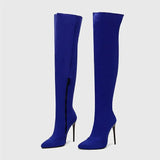 New Plus Size 34-45 Ins Sexy White Over The Knee Boots Women 2020 Thin High Heels Thigh High Lady Boots Shoes