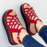Sandals 2022 New Shoes Pointed Toe Buckle Strap Women's Sandals Thick Bottom Hollow Out Sexy Shoes For Women