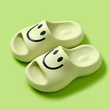 Cartoon Thick-Soled Home Slippers Female Summer Couple Anti-Slip Pillow Slides Woman 2024 Cute Soft Beach Flip