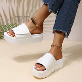 Bottom Cool Slippers Women Wear 2025 New Pine Pastry Beach Shoes Magic Sticker Slippers In The