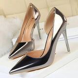 Shoes Sexy Woman Pumps Patent Leather High Heels Plus Size 43 Women Shoes Heels 2020 Stiletto Ladies Shoes Wedding