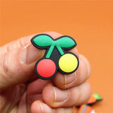 Sale 1pcs Food Series Shoe Charms Carrot Shoe Buckle Accessories Pineapple Shoe Decorations fit Croc JIBZ Kid's X-mas