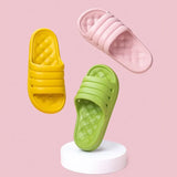 Slippers Sofa Slides Men Sandals Soft Indoor Bath Home Slippers Women Thick Sole Anti-slip Mute Summer Shoes Flip