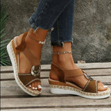 Breakj New Sandals Women In The Summer Of 2025 Thick Bottom Slope And Fish Mouth Roman