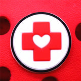 Sale 1pcs Medical Supplies PVC Shoe Charms Cute Stethoscope Syringe Shoe Buckle Decoration Jibz fit Croc Kids X-mas