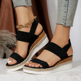 Breakj Slope Heel Sandals Women 2025 Summer New Fish Mouth Tight Feet Thick-Soled