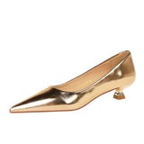 Breakj Retro Fashion Simple And Comfortable Low With Cat With Shallow Mouth Pointed Party Women's Shoes Spring And Autumn Single