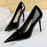 Shoes Woman Pumps Patent Leather High Heels Shoes Women Occupation OL Office Shoes Stiletto Women Heels Plus Size