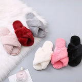 Slippers Female 2023 Spring Autumn New Women's Moon Flat Bottom Home Indoor And Outdoor Wear Plush Cotton