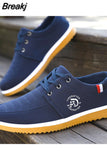 Men's Canvas Shoes Lightweight Sports Shoes Summer Men Mesh Breathable Vulcanized Shoe Lace Up Man Sneakers Working