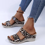 Summer Women's Sandals Fashion Serpentine Platform Fish Mouth Open Toe Slipper for Woman Outdoor Wedges Comfortable