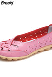 Women Shoes 2023 New Arrival Flat Shoes Women Hollow Loafer Ballerina Flats Casual Female Shoes Plus Size 44