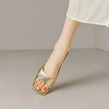 Breakj Fine Heel New Sandals 2025 Summer Women's Shoes After Stumbling Korean Version Of Simple Fashion High