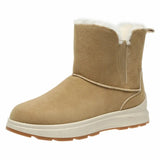 Faux Suede Winter Snow Boots for Women Thicken Plush Platform Ankle Boots Woman Slip On Anti-Slip Cotton Padded