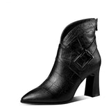Women's Boots 2023 New Fashion Temperament Autumn and Winter High Heels and Ankle Shoes Boots Wedding Party