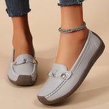 Breakj Size Women's Shoes New Soft-Soled Bean Shoes Women's Leisure Flat Shoes Light Feet Mother Shoes