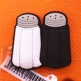 1pcs Chef Style PVC Shoe Charms Accessories Decorations Cook Hat Apron Wok Spatula Designer Croc Jibz Buckle Kids