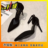 Breakj Heel Single Shoes French Tying High Heels Women 2025 Summer Pure Want Head Sandals Fashion Buckle